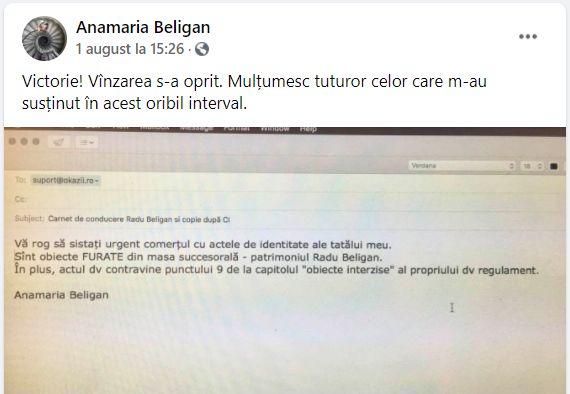 Permisul de conducere al lui Radu Beligan, scos la vânzare pe un site. Fiica actorului: "Dumnezeule, câtă nerușinare!" 720224
