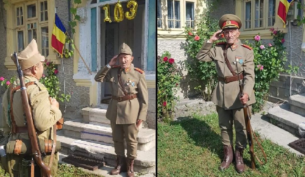 Ion Banu, veteran de război, a împlinit 103 ani: "Avem încă eroi printre noi"
