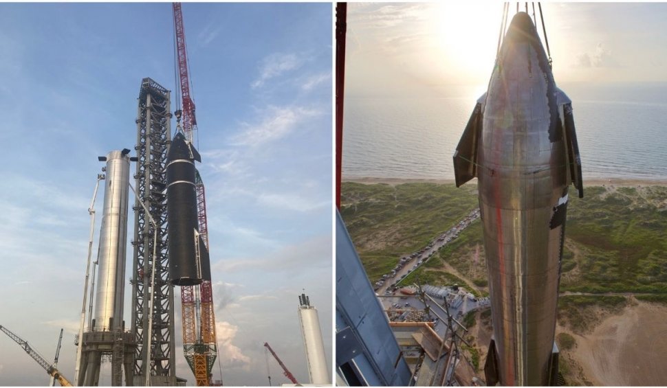 Imagini cu cea mai mare rachetă construită vreodată. Elon Musk vrea să cucerească spațiul, dar și Pământul cu noua creație