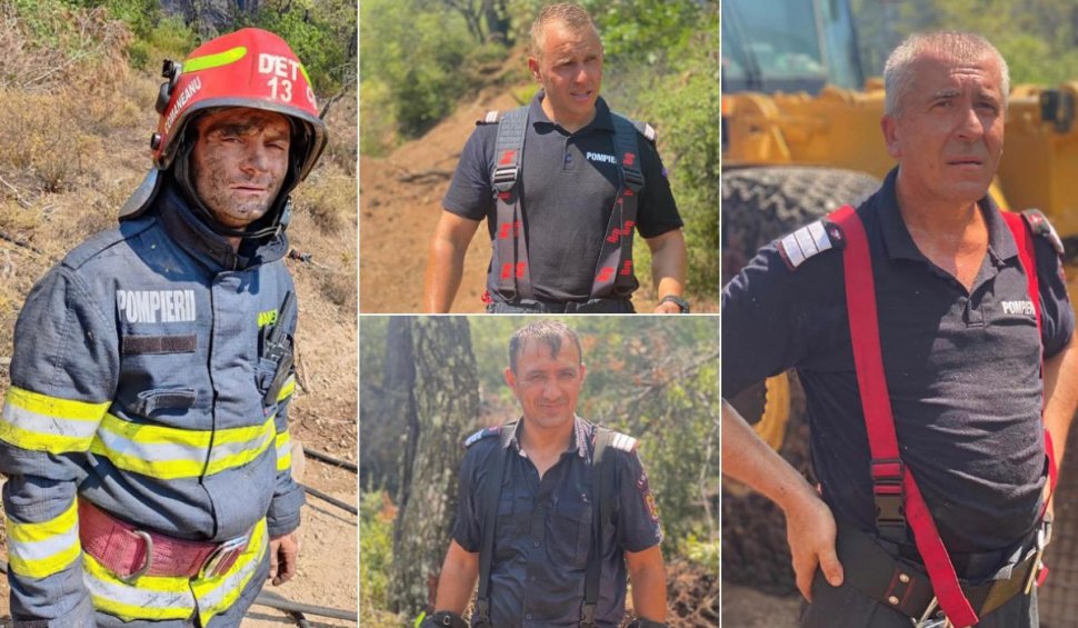 Ei sunt pompierii români voluntari, care au plecat să se lupte cu incendiile din Grecia