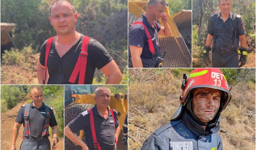 Ei sunt pompierii români eroi care au plecat voluntar să stingă incendiile din Grecia