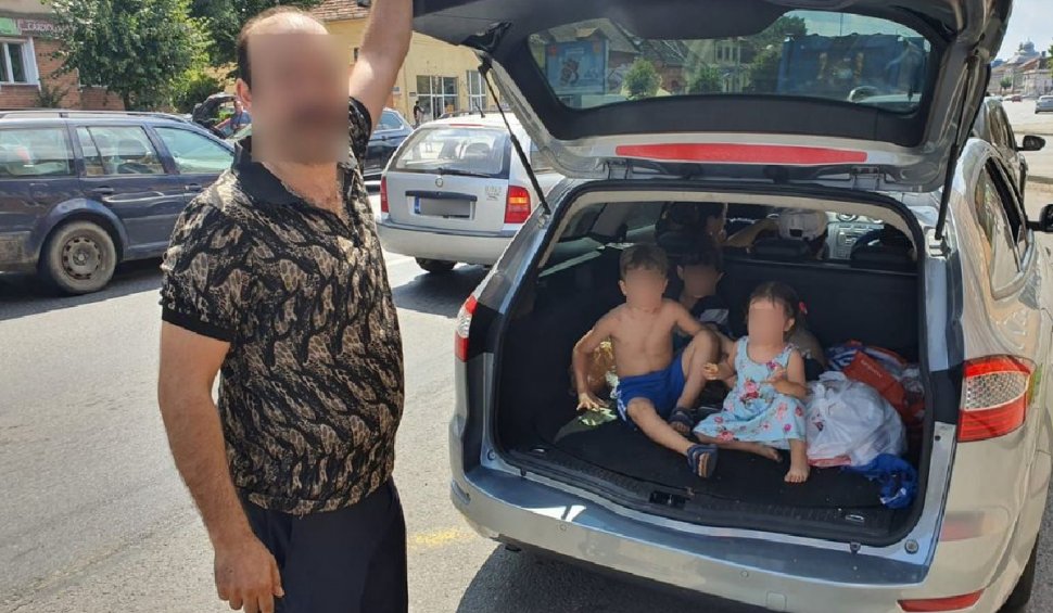 Poliţia Română, apel către cetăţeni: "Un copil nu este un bagaj pe care să îl așezi în mașină, după ce ai terminat cumpărăturile"