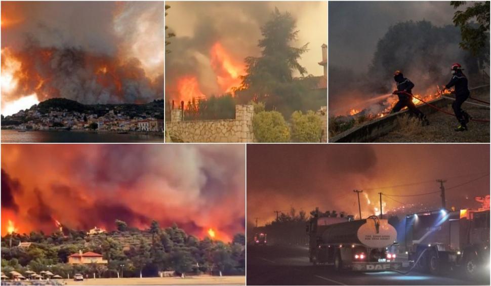 Misiunile pompierilor români continuă în insula Evia, pentru a treia zi.  Se luptă cu focul în ture de câte şase ore!  721197