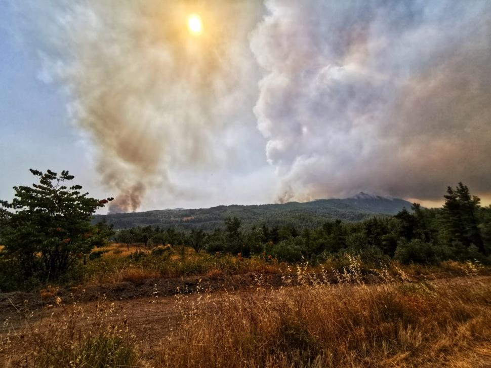 Misiunile pompierilor români continuă în insula Evia, pentru a treia zi.  Se luptă cu focul în ture de câte şase ore!  721209