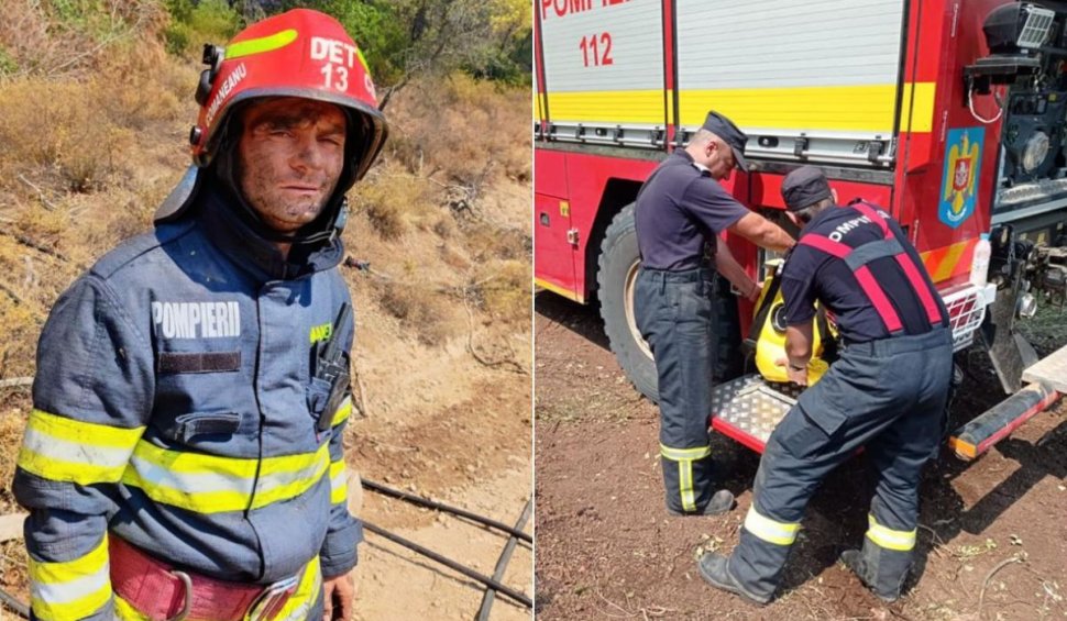 Pompierii români din Grecia fac echipă cu cei moldoveni în insula Evia