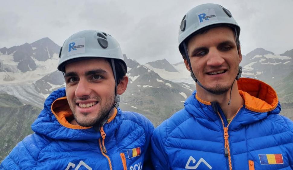 Doi sportivi români, care văd împreună 1%, au cucerit cel mai înalt vârf din Europa: ”Mergeam și abia simțeam că pot să stau în picioare” 721762