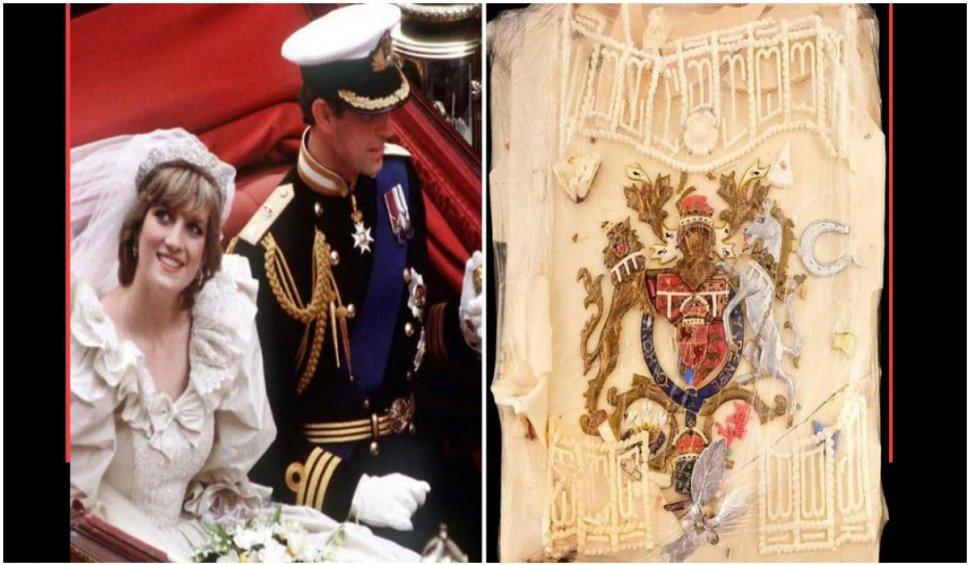 O felie din tortul de nuntă al prințesei Diana a fost scoasă la licitație. A fost vândută cu 2.800 de euro