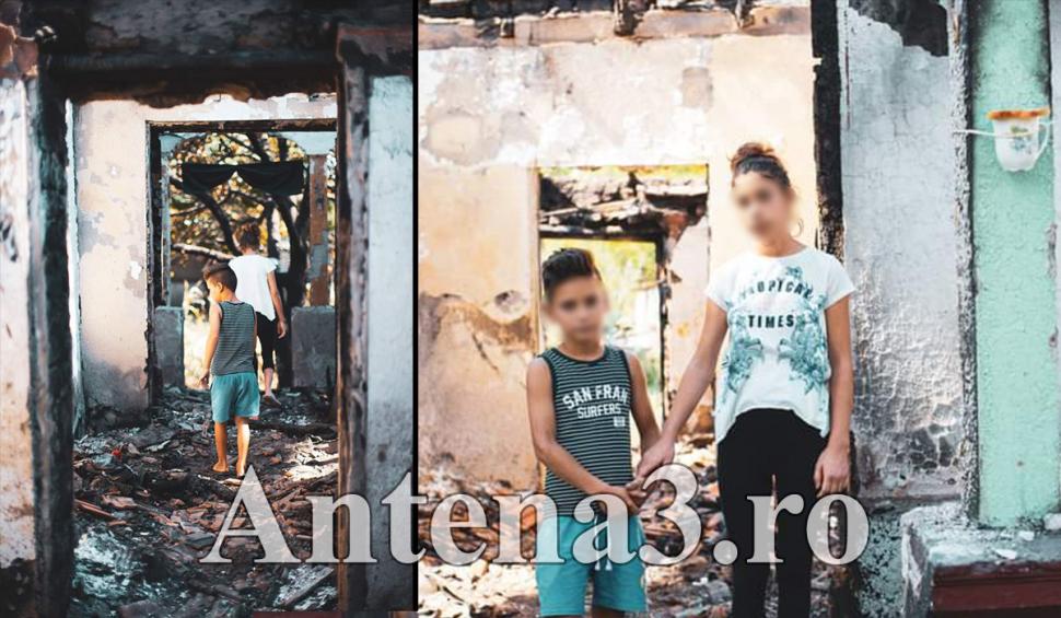 Mobilizare impresionantă într-un sat din Călăraşi după ce tatăl a doi copii a ars de viu, sub ochii fiului de 8 ani. Localnicii au sărit să construiască o nouă casă 721807