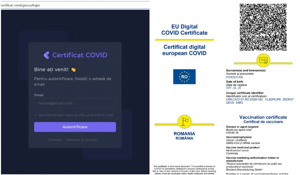 Paşaportul COVID, obligatoriu începând de vineri pentru călătoriile în statele Uniunii Europene