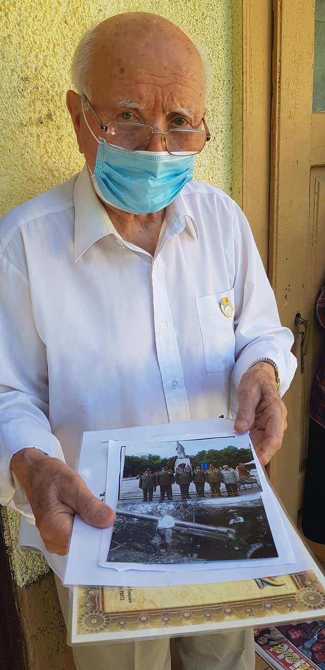 Constantin Călina, singurul veteran în viaţă al Regimentului 6 Artilerie Grea, a împlinit 100 de ani și a primit un cadou surpriză 721977