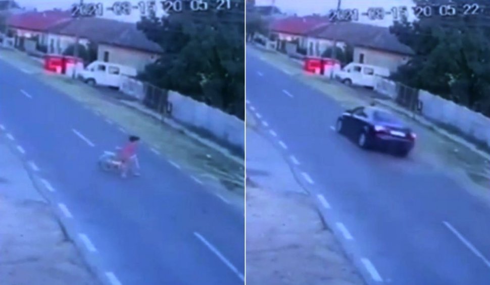 Fetiță pe bicicletă, spulberată de un vitezoman și lăsată să moară pe marginea drumului, în Bistreț, Dolj