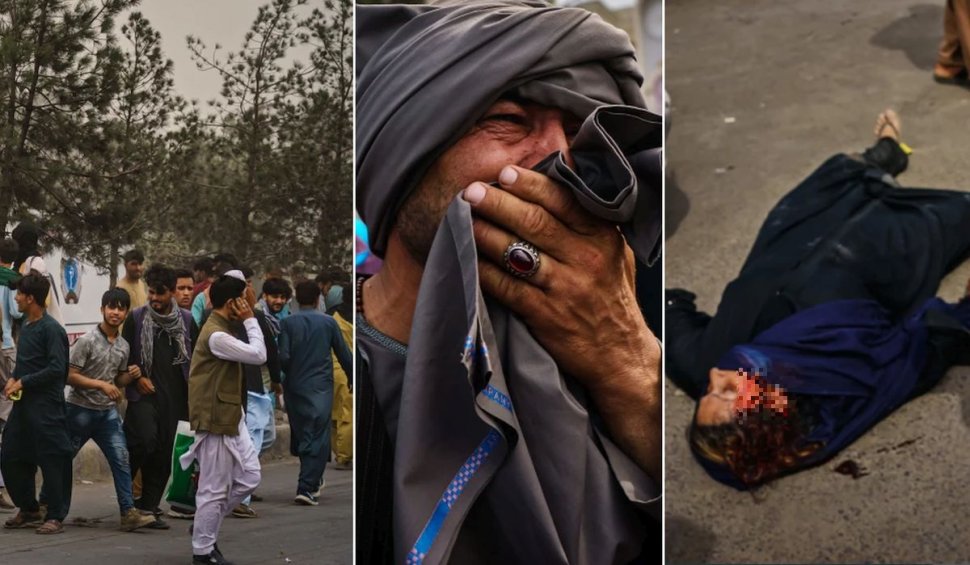 Cum s-au schimbat talibanii: civili bătuți la sânge, cu furtunul, la aeroportul din Kabul. O femeie și un copil, lăsați inconștienți de "corecția" islamiștilor 