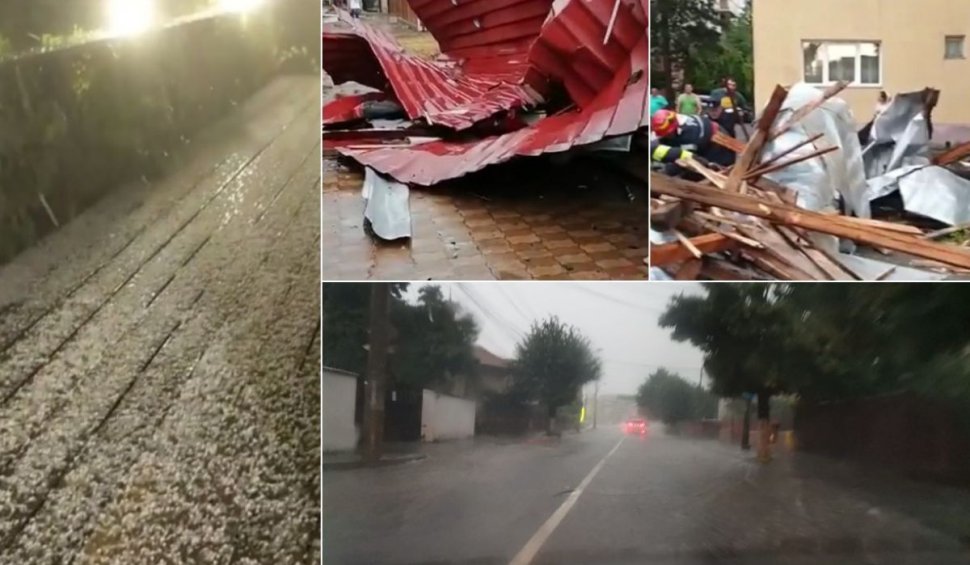 Fenomene meteo extreme au adus vijelii puternice şi ploi torenţiale în mai multe judeţe din ţară
