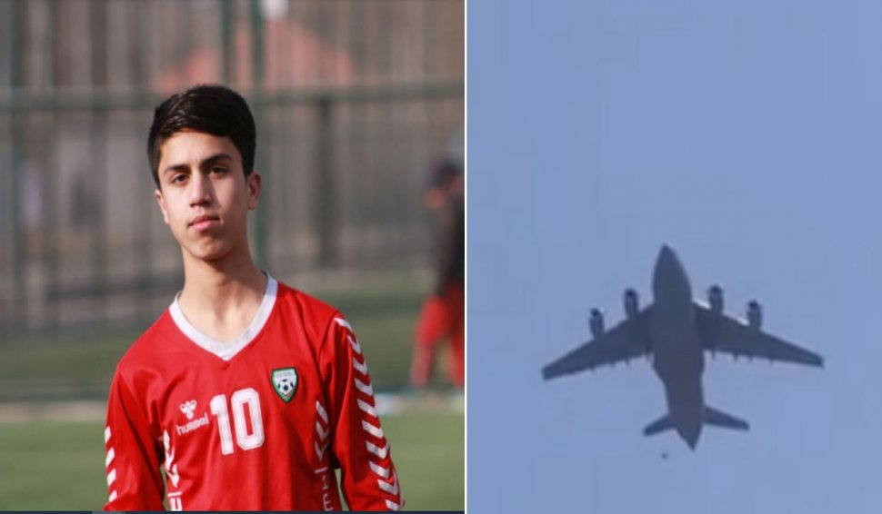 Un junior al echipei naționale de fotbal din Afganistan a murit zdrobindu-se de pista aeroportului din Kabul, după ce a căzut de pe un avion american
