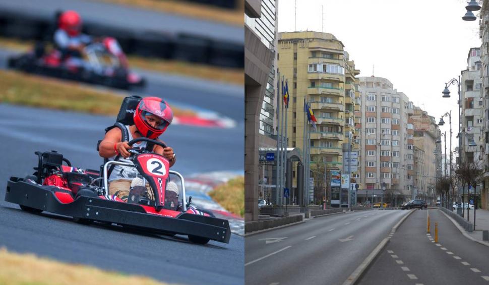 Calea Victoriei închisă parțial, în weekend, pentru un concurs de karting. Traseul autobuzelor STB care trec prin centrul Capitalei va fi modificat