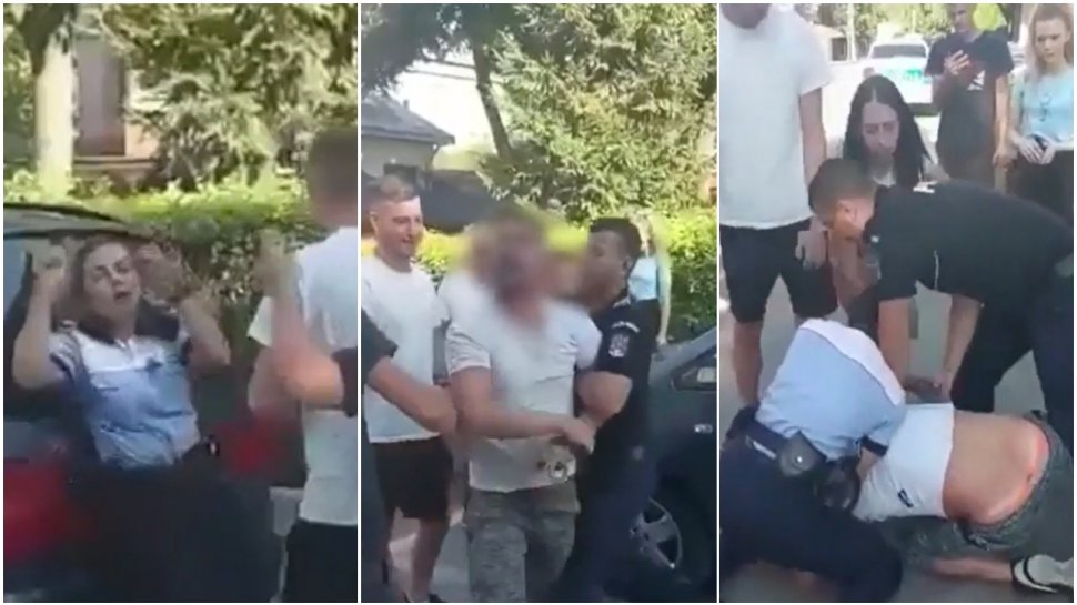 Poliţistă din Botoşani, lovită şi înjurată de un tânăr pe care încerca să îl imobilizeze, dar şi de prietenii acestuia