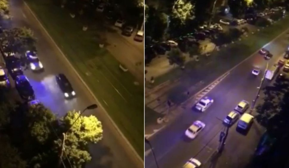 Şofer cu BMW de Germania, urmărire cu împuşcături, filmată în Bucureşti: "Mamă, ce trage!"