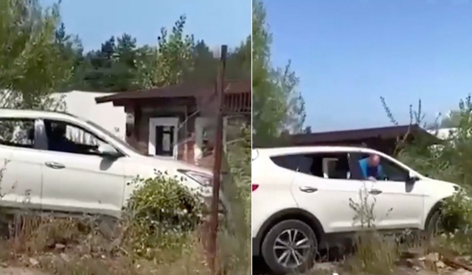 Un șofer din Baia Mare a intrat cu mașina în curtea unui localnic. Era la un pas să producă o tragedie
