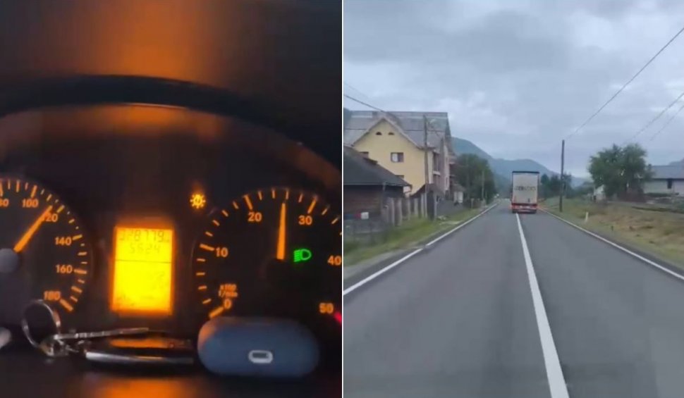 Şofer român de TIR filmat când conduce cu 120 de km/h în Maramureş: "Este inadmisibil!"