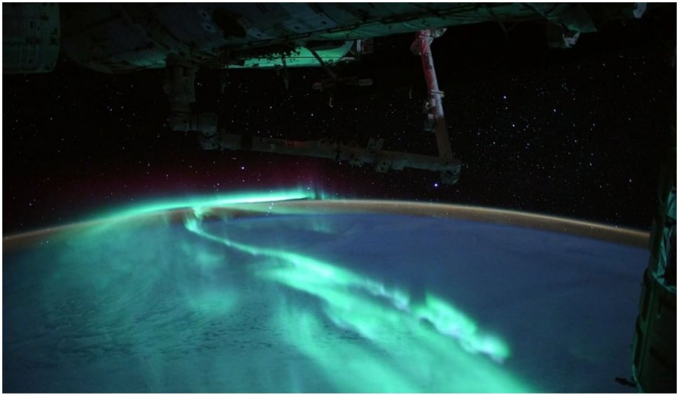 Un astronaut de pe Stația Spațială Internațională a publicat fotografii spectaculoase cu Aurora astrală