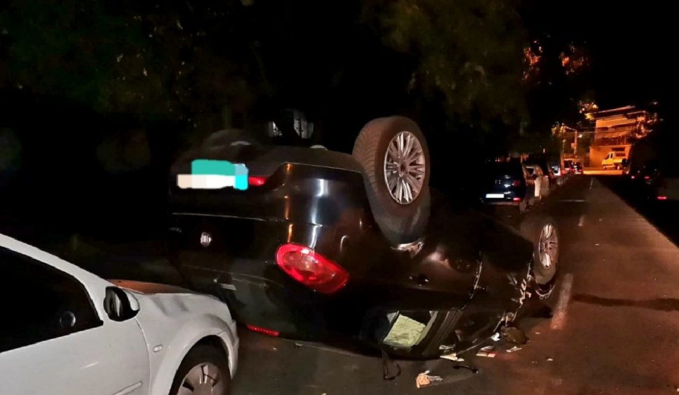 Un șofer beat a avariat 4 autoturisme parcate pe o stradă din Slobozia