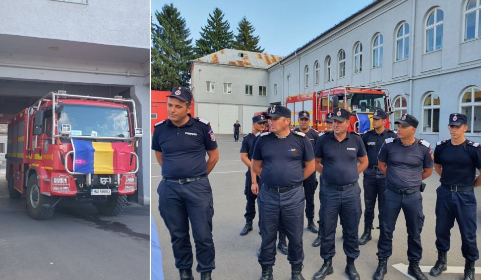 Cei 10 pompieri din Mureș care se întorceau acasă din Grecia au intervenit la un accident rutier