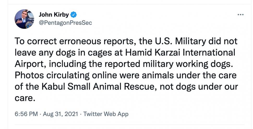 SUA au lăsat în urmă nu doar echipamente și vehicule, ci și 200 de câini utilitari: ”Le-au semnat sentința la moarte” 724684