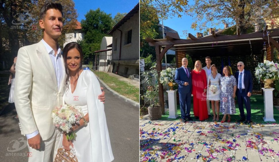 Mihnea Năstase, fiul lui Adrian Năstase, s-a căsătorit cu Corina Corolevschi. Imagini exclusive de la nuntă