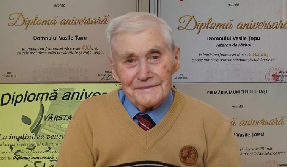 Reţeta unei vieţi liniştite şi lipsite de boală dezvăluită de un veteran de război la 102 ani: "Am făcut toată viața mea asta"