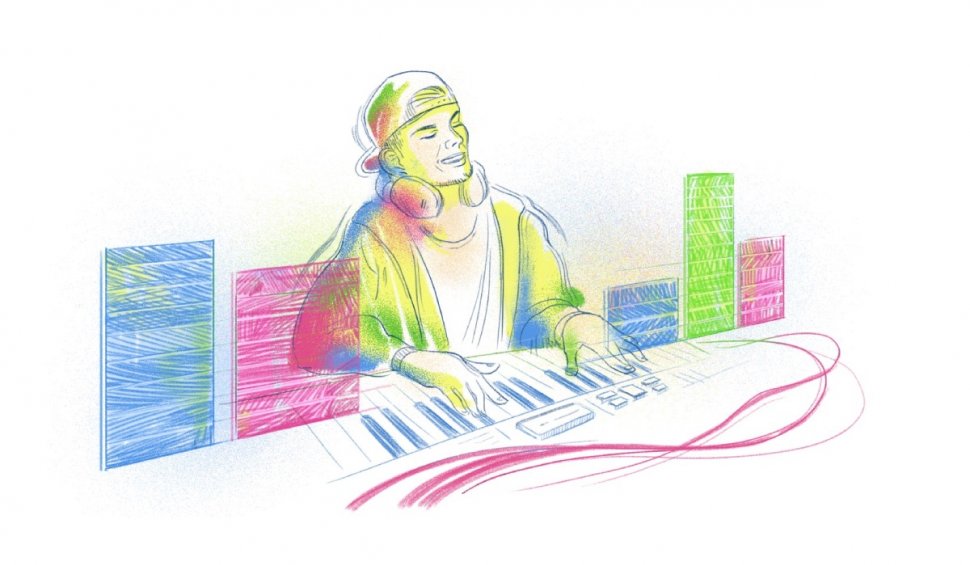 Google l-a comemorat pe DJ-ul Avicii, printr-un Doodle special pentru una dintre melodiile artistului