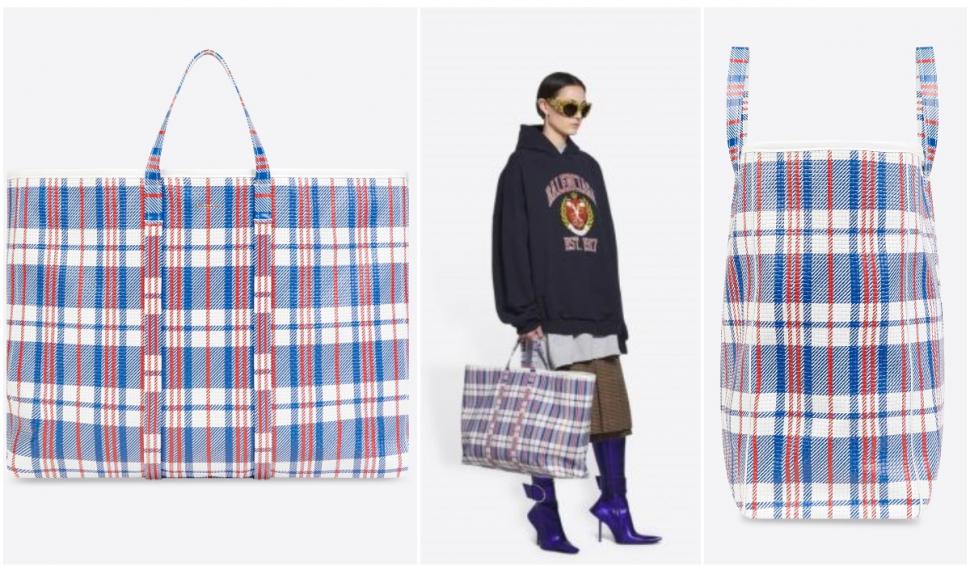 Sacoșa lui mamaie revine! Cât costa geanta Balenciaga care arată ca plasa de rafie a bunicii 726457