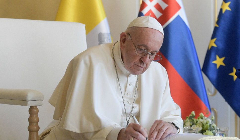 Papa Francisc, în Slovacia: "Aici, numele lui Dumnezeu a fost dezonorat"