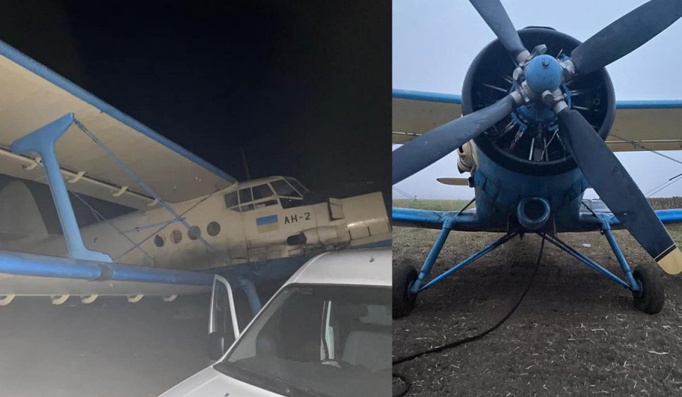 Avion folosit de contrabandiști pentru a introduce țigări în România, capturat de grănicerii din Moldova