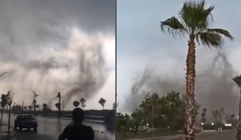Imagini apocaliptice cu tornade în două provincii din Turcia