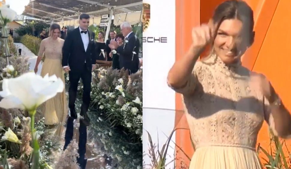 Simona Halep a spus DA. Primele imagini de la nunta cu milionarul Toni Iuruc