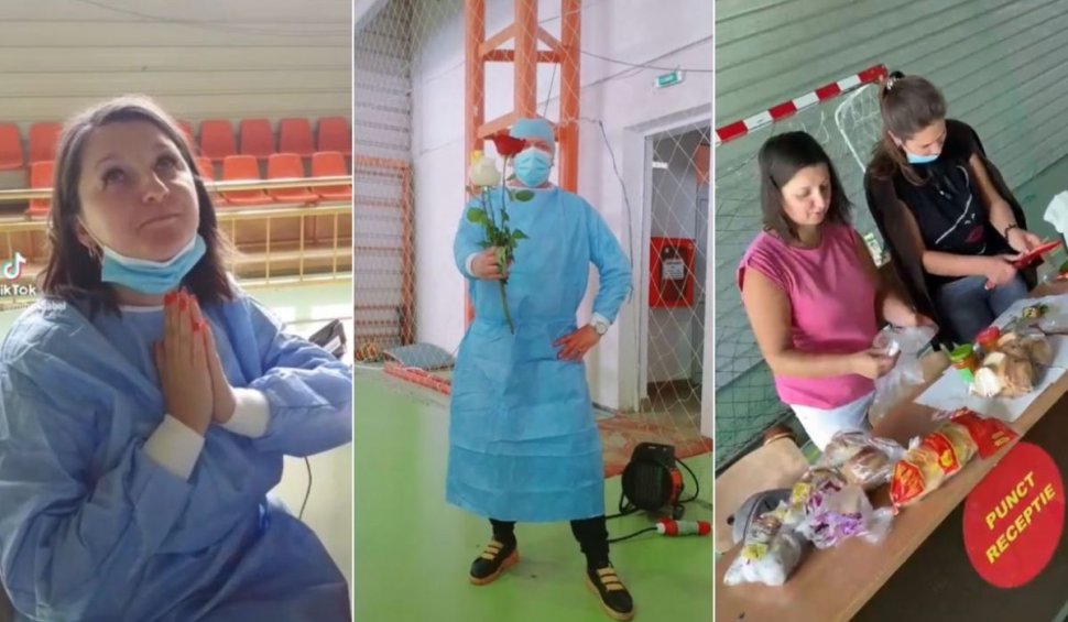 Angajaţii unui centru de vaccinare din Botoşani s-au apucat de TikTok, în lipsa pacienţilor care vor să se vaccineze