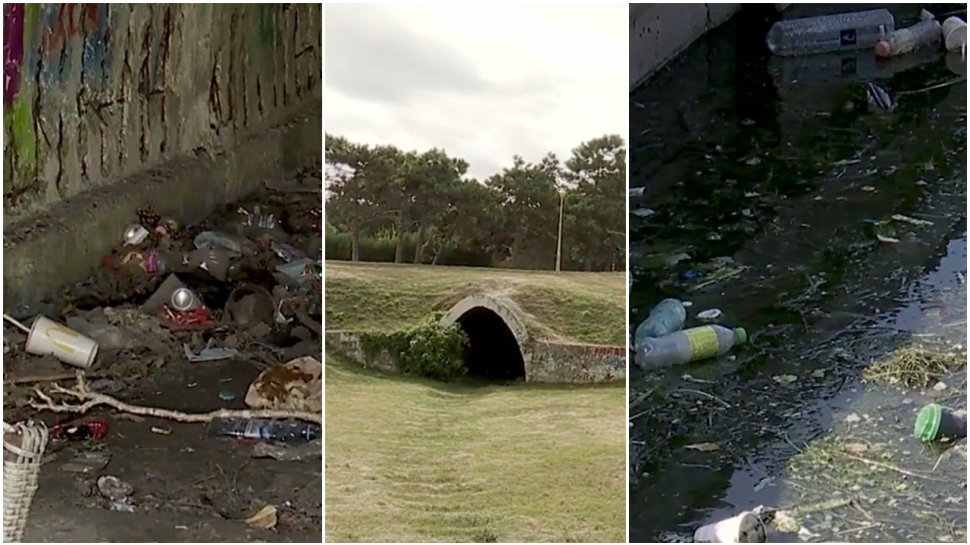 Groapă de gunoi, în mijlocul celui mai mare parc din Constanţa