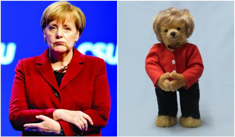 Ursul de pluș Angela Merkel a apărut pe piață și costă 189 de euro