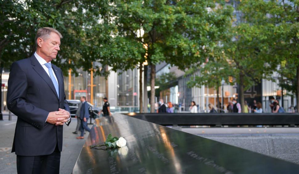 Klaus Iohannis a depus flori la memorialul victimelor atentatelor teroriste din 11 septembrie, la New York 728034