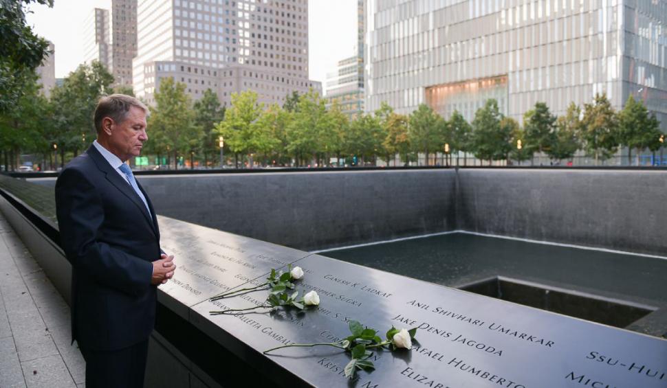 Klaus Iohannis a depus flori la memorialul victimelor atentatelor teroriste din 11 septembrie, la New York 728035