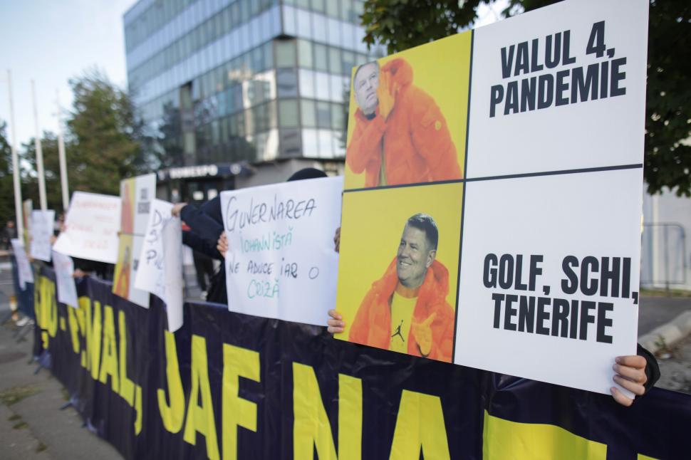 Congres PNL septembrie 2021. Protest al comunității Declic, cu un ciolan de doi metri 728514