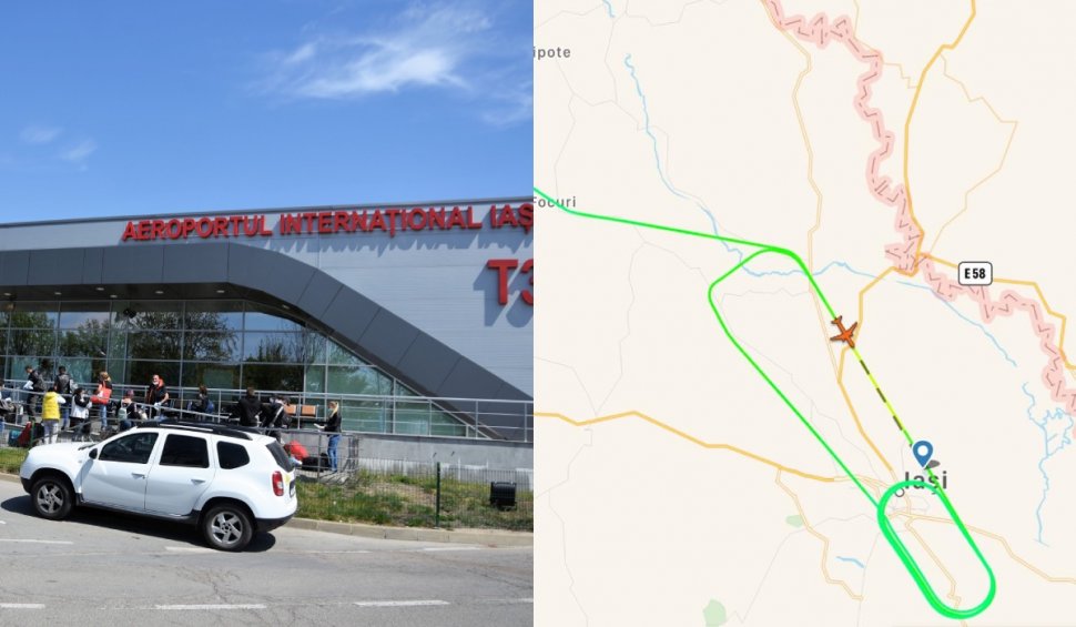 Planul roşu activat la Iași, pentru un avion cu 100 de pasageri care a anunțat probleme la trenul de aterizare