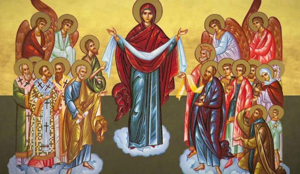 Calendar ortodox 1 octombrie 2021. Sărbătoare cu cruce roşie de Acoperământul Maicii Domnului