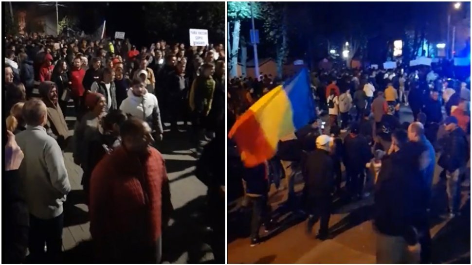 Incident la protestul de la Rădăuţi. Jandarmii au folosit gaze lacrimogene