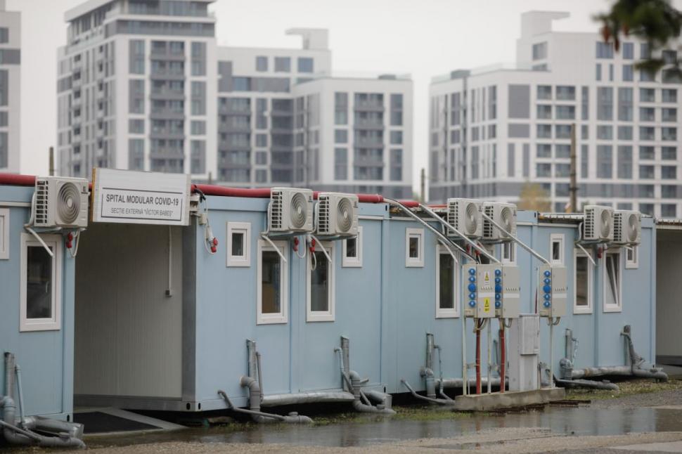 Spitalul modular din Pipera, deschis parţial. Încălzirea, cu aer condiţionat 731180
