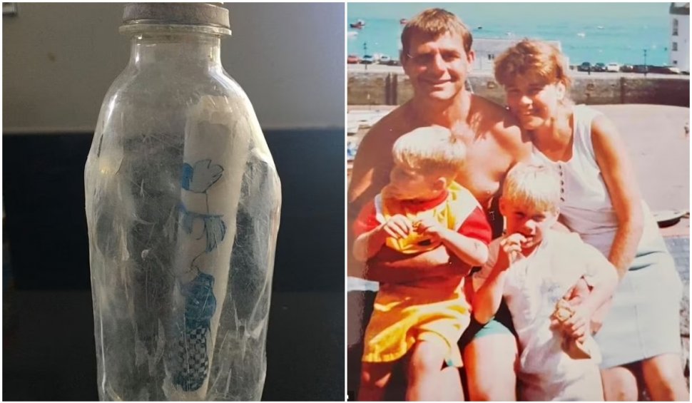 La 6 ani, a aruncat împreună cu mama lui o sticlă cu un mesaj în mare. 24 de ani mai târziu, după ce și-a pierdut mama, sticla și-a găsit drumul înapoi