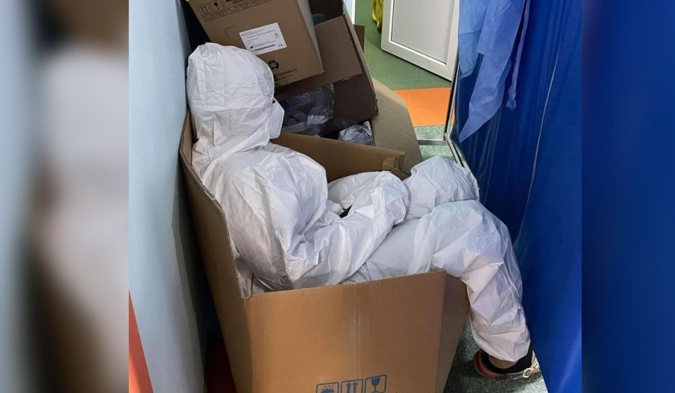 Asistentă surprinsă când se odihneşte într-o cutie la Spitalul “Sf. Pantelimon“ din Capitală: "Urgenţele continuă să vină!"
