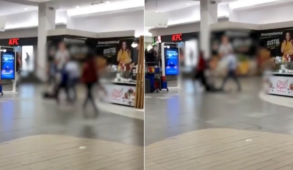 Bătaie cu pumni și picioare într-un mall din Cluj. Un tânăr a refuzat să arate certificatul verde