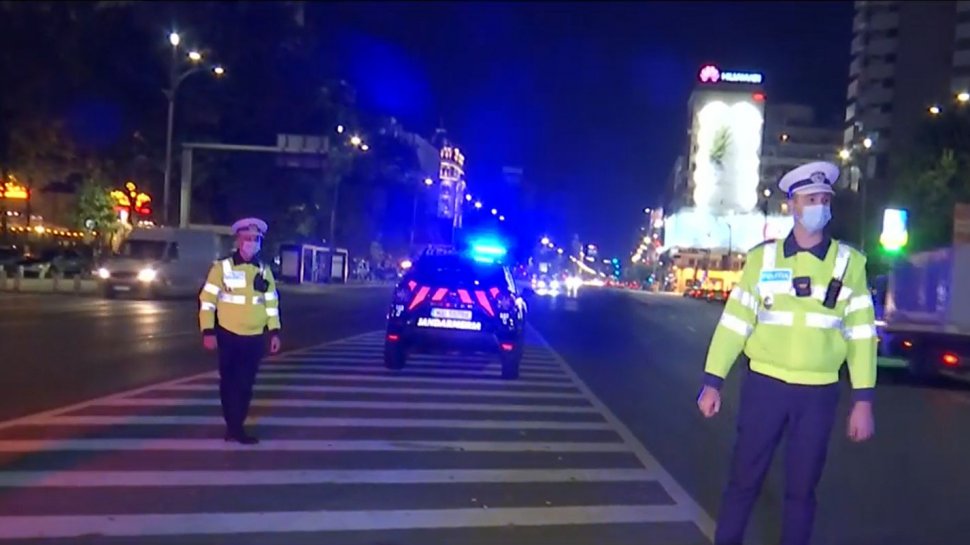 Poliţiştii au început controalele de noapte în Capitală pentru cei care nu respectă restricţiile