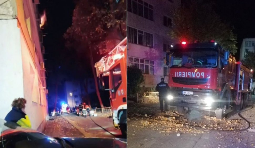 O fată din Tulcea s-a aruncat de la etajul 4, după ce un incendiu a izbucnit în apartament